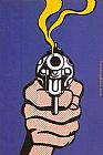 Roy Lichtenstein Gun in America painting